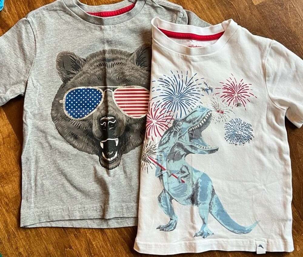 Tommy Bahama 4T Patriotic T-Shirt Bundle USA Flag